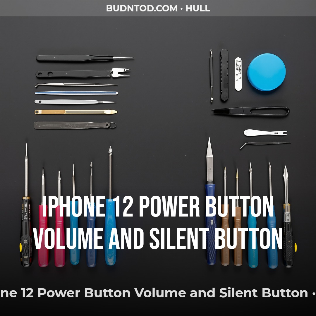 iPhone 12 Power Button Volume and Silent Button